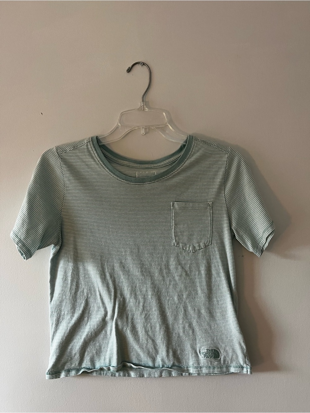 North Face cropped Pocket Tee - striped